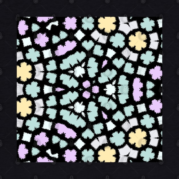 Kaleidoscope Of Pastel Hearts Pattern by Peaceful Space AS